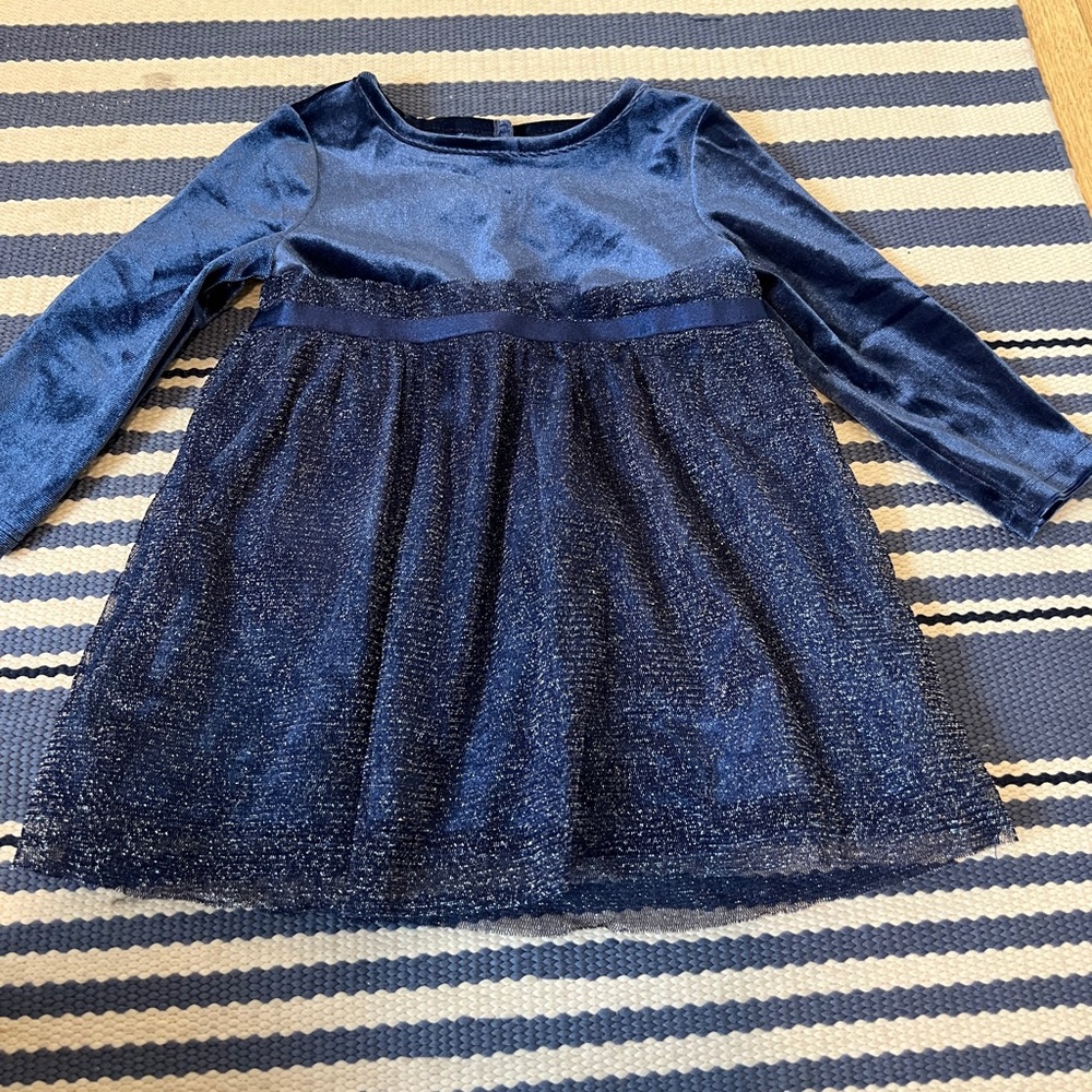 Cat and Jack Baby infant holiday Christmas Hanukkah New Years dress, 6-9 months